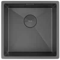 Мойка кухонная ZorG Zerox 44 U / IF Zurinox PVD Gunblack