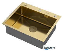 Кухонная мойка ARFEKA Eco AR 600500 POP-UP GOLD PVD NANO