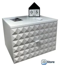 Тумба Shtabe Simple 7002 эко (травертин/белый)