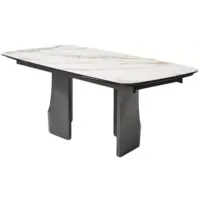 Обеденный стол M-City Birger 200 KL-188 / 626M05888 (контрастный мрамор/итальянская керамика)