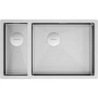 Кухонная мойка Paulmark Next 69/2S Uni PM226944-BSR (стальной/брашированная сталь)