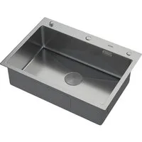 Кухонная мойка ARFEKA ECO AR 700500 POP-UP SATIN DECOR VOLCANIC ROCK