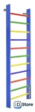 Шведская стенка (лестница) Dinamika ZSO-000058 цветная (массив сосны, боковина 110х35 мм)