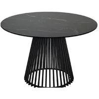 Кухонный стол M-City Terni 120 Matt 614M04921 (черный мрамор матовый/черный)