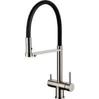 Смеситель Grocenberg GB4095 с гибким изливом (никель)