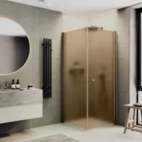 Душевой уголок MaybahGlass MGY-1301-2 (бронзовое матовое стекло/бронзовый)