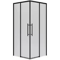 Душевой уголок Niagara NG-6830-34BLACK 100x100x195 (черный матовый/прозрачное стекло)