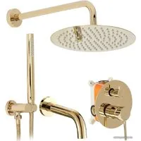 Душевая система Rea Lungo REA-P4125 (золотой)