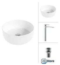 Умывальник Lauter 21499-31 Reef 21CK8678C с донным клапаном 21190CH (хром)