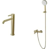 Комплект смесителей Oliveeka OL-63901788239017-BG (золотой матовый)