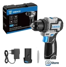 Дрель-шуруповерт Deko Loner 12V Pro 085-1011 (с 2-мя АКБ, кейс)