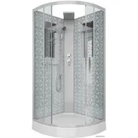 Душевая кабина Niagara NG-7715WBK 90x90x210 (прозрачное стекло)
