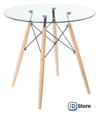 Кухонный стол Mio Tesoro ST-011 (стекло/дерево)