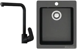 Кухонная мойка Berge BR-4200 Like F8005022 (черный)