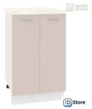 Шкаф напольный Кортекс-мебель Корнелия Лира НШ50р (капучино/королевский опал)