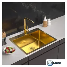 Кухонная мойка ARFEKA Eco AR 600500 Golden PVD Nano