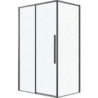 Душевой уголок Grossman Galaxy 100x90x195 120.K33.01.1090.21.02 (черный матовый/стекло шиншилла)