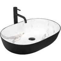 Умывальник Rea Cleo Black/Aiax Matt