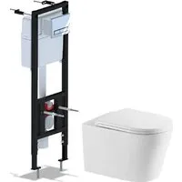 Унитаз подвесной Saniteco Tornado KW-9005WT Ани Пласт WCP4141