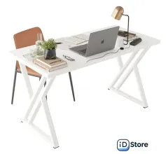 Стол Домус Гранд 12.016.403.01 (белый/металл белый)