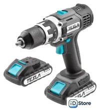 Дрель-шуруповерт Tesla TCD182DC (с 2-мя АКБ, кейс)