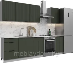 Кухня Корнелия Марика 2,1 без столешницы, Зелёный софт
