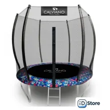 Батут Calviano Outside Master Smile 252 см - 8ft (внешняя сетка, с лестницей)