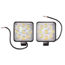 Фара светодиодная OFF ROAD 8585(102)19мм квадратная 12V/24V 27W 6000К SKYWAY компл 2 шт 9 диодов