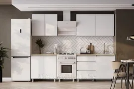 Готовая кухня Денвер NN-мебель (графит, белый) (2 м.)