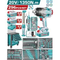 Гайковерт Total THPTCS82962 (с набором инструментов, оснастка 296 предметов)
