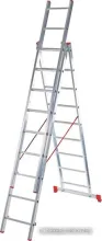 Лестница-стремянка Новая высота NV 223 алюминиевая трёхсекционная 3x6 ступеней