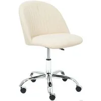 Офисное кресло TetChair Melody (флок, молочный)