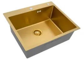 Кухонная мойка ARFEKA ECO AR 600500 GOLD PVD NANO