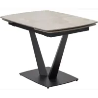 Обеденный стол M-City Alatri 120 Gloss / 614M05548 (Amber Jade Solid Ceramic/Black)