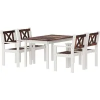 Обеденная группа Sundays Ф-183 1/4 (орех/белый)