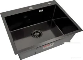 Кухонная мойка ARFEKA ECO AR 600500 BLACK DECOR MILLET GRAINS