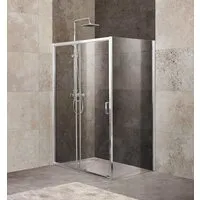 Душевой уголок BelBagno UNIQUE-AH-1-110/125-100-C-Cr (прозрачное стекло)