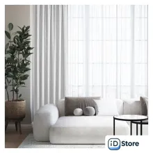 Штора Волшебная ночь Текстурный Блэкаут 200x270 930784 (дымка)