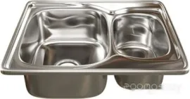 Кухонная мойка Mixline 538196 (левая, полированная, 0.8 мм)