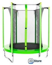 Батут GetActive Jump 6FT - 183 см с внутренней сеткой (зеленый)