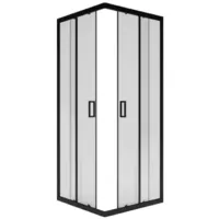 Душевой уголок Метакам City Trend Black 80x80 / KKS_016831 (черный/прозрачное стекло)