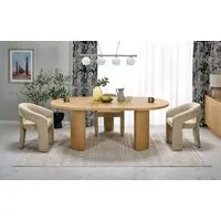 Кухонный стол Halmar Garibaldi 120-200/120 (дуб натуральный)