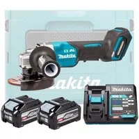 Угловая шлифмашина Makita GA013GU201 (с 2-мя АКБ, кейс)