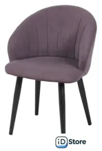 Стул с подлокотниками СоюзРегионПоставка Моника СРП-050 (велюр, Dream Plum сливовый/муар черный)