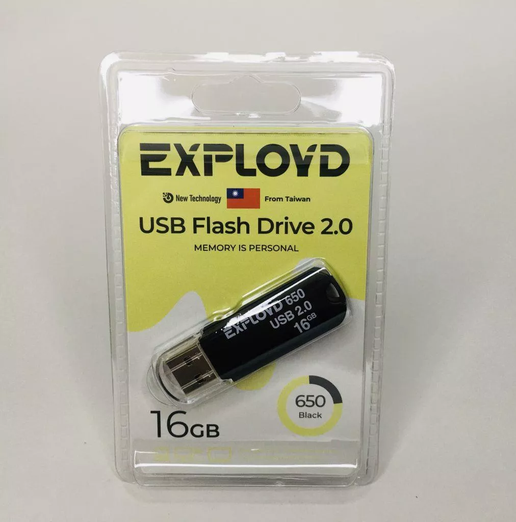 EX-16GB-650-Black USB флэш-накопитель EXPLOYD