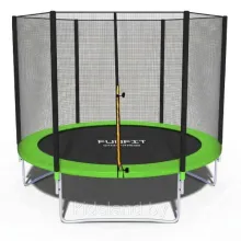 Батут Funfit 8ft (252 см) BASIC (Зелёный) с защитной сеткой, без лестницы