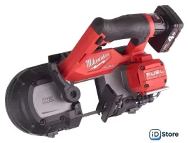 Ленточная пила Milwaukee Fuel M12 FBS64-402C 4933478441 (с 2-мя АКБ, кейс)