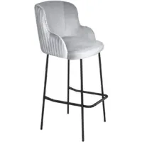 Стул с подлокотниками Sheffilton SHT-ST39-1/S29 (серое облако/черный муар)