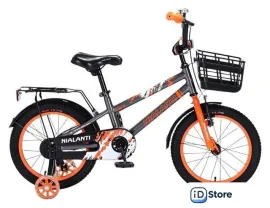 Детский велосипед Nialanti Spike 16 2025 (серый/оранжевый, разобранный )