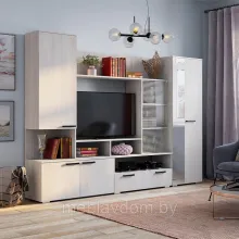 Гостиная Денди ГС-02 - Ясень белый (2,6м.)